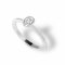 Sterling Silver White Oval CZ Ring